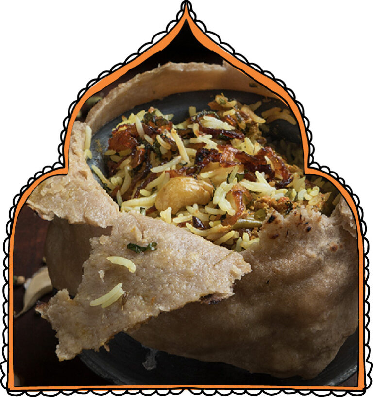 Stuffed Biryani in Arch Frame